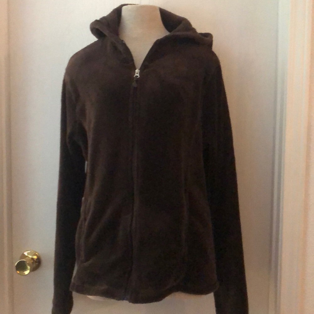 Faux fur zip up coat